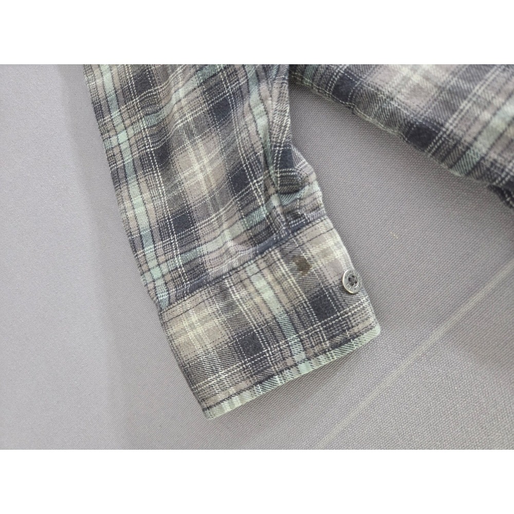 Kuhl Shirt Mens Small Gray Brown Plaid Dillingr Flannel Long Sleeve Outdoor Hike - Picture 5 of 9